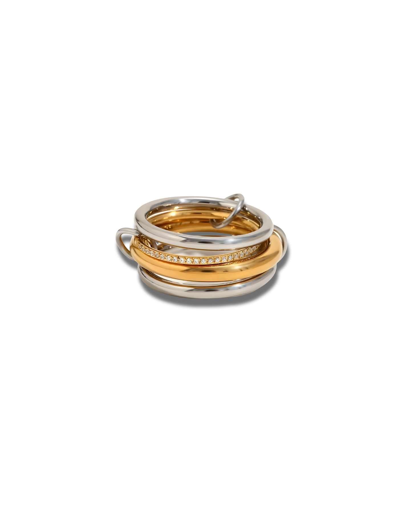 Dual Toned Link Ring