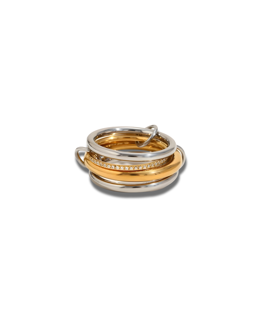 Dual Toned Link Ring