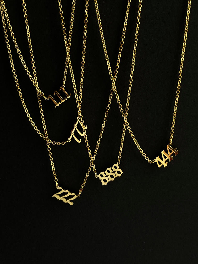 Mini Angel Number Necklace