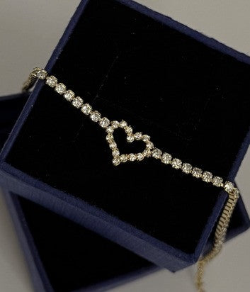 Heart Diamond Bracelet