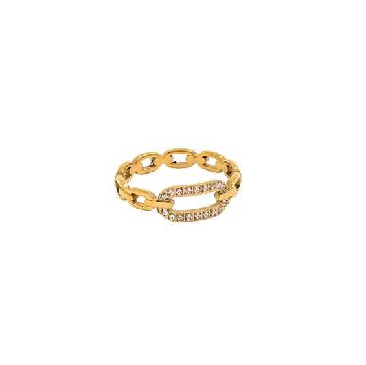 Diamond Link Ring