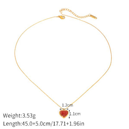 Red Heart Necklace