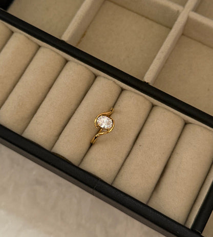 Paush anti tarnish stainless steel ring 