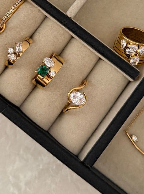 water resistant anti tarnish rings Paush Jewelry