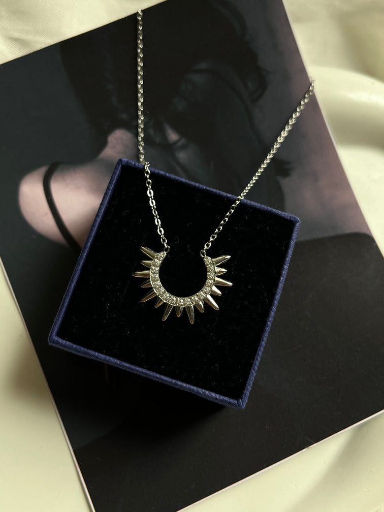 Rays Silver Necklace