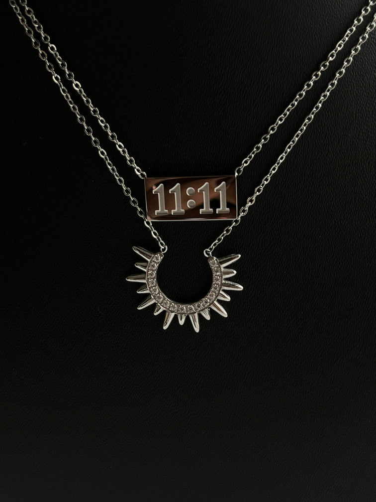 Rays Silver Necklace