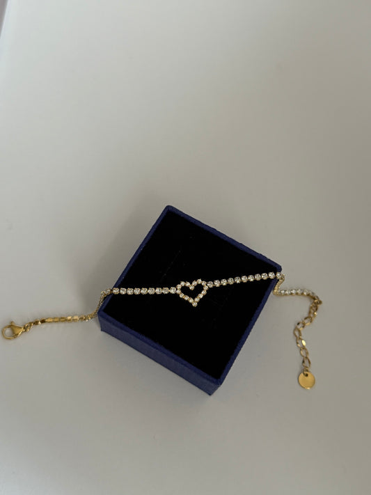Heart Diamond Bracelet