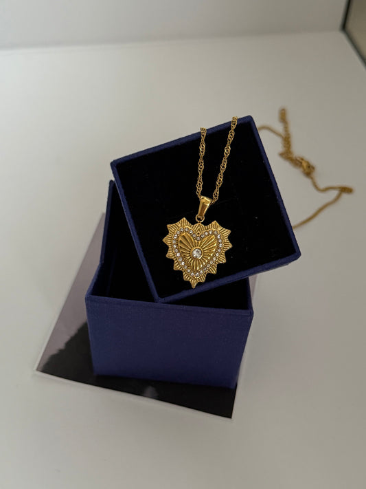 Rays Heart Necklace