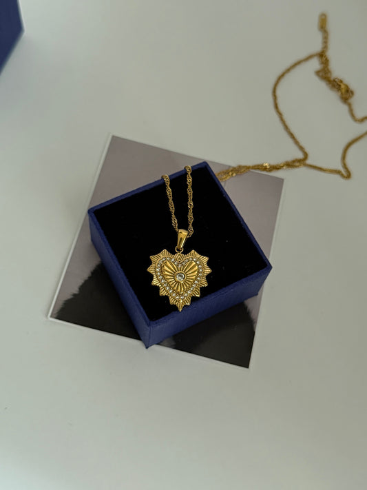 Rays Heart Necklace