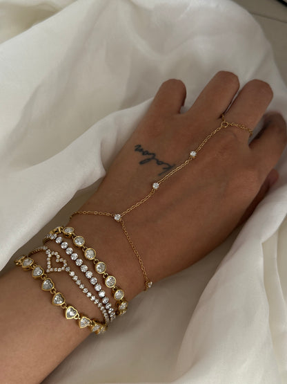 Heart Diamond Bracelet